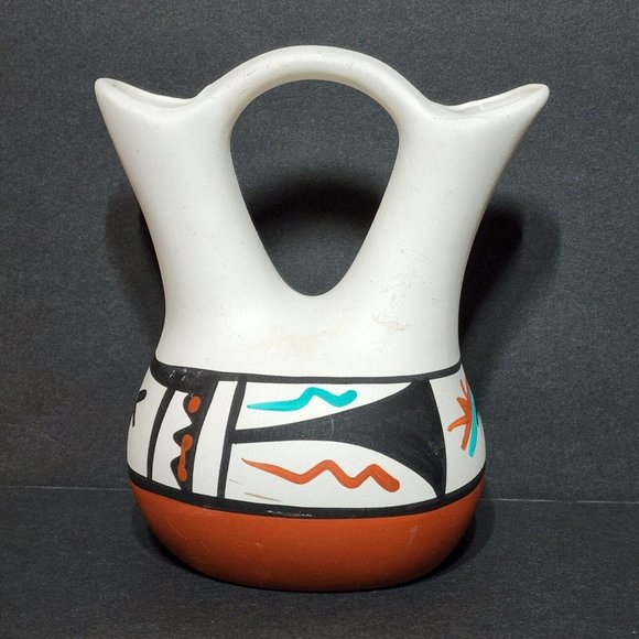 C. Garay Other - Mini Wedding Vase Signed C Garay New Mexico Hand Painted